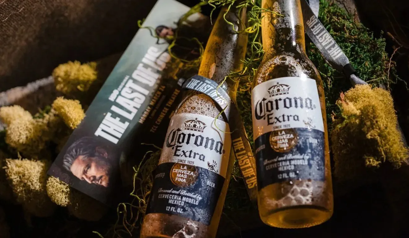 Imagem mostra a parceria entre Corona e The Last of Us nos EUA