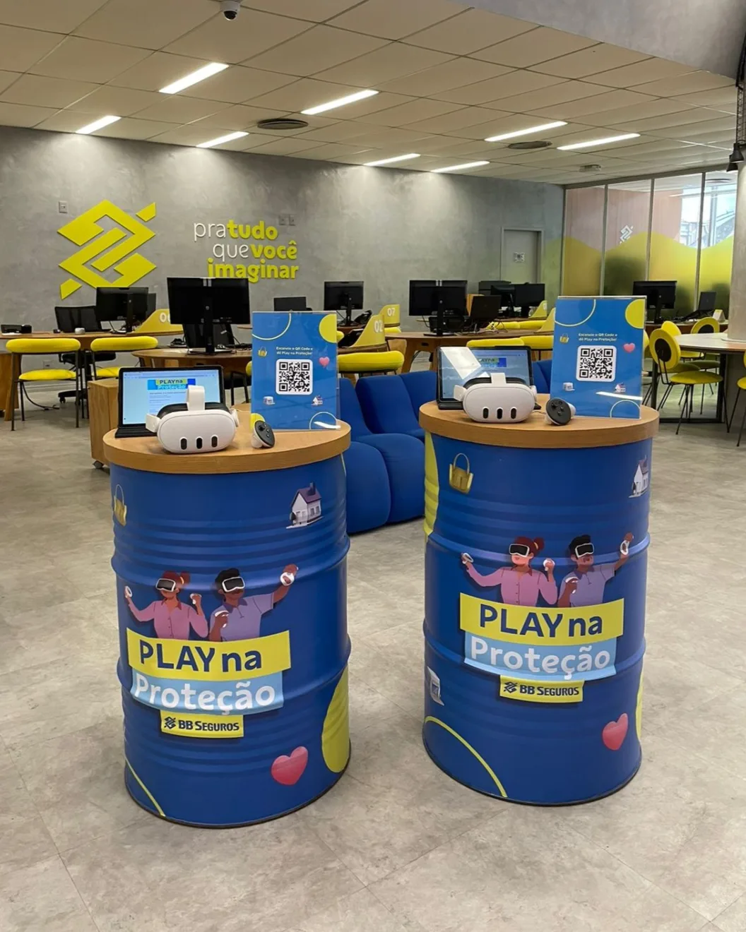 Experiência de realidade virtual "Play na Proteção" da BB Seguros