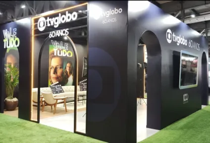 Estande da novela Vale Tudo na feira Rio Boat Show