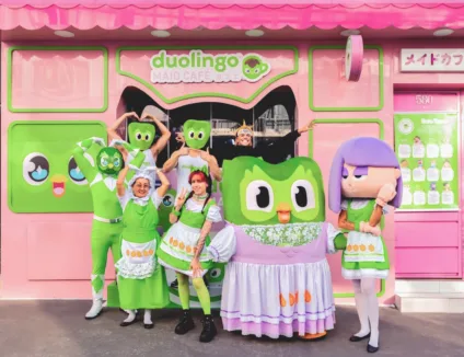 duolingo maid café japonês