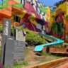 Imagem mostra parte da Praça Chicão, em São Paulo: área é marco importante do projeto Favela 3D