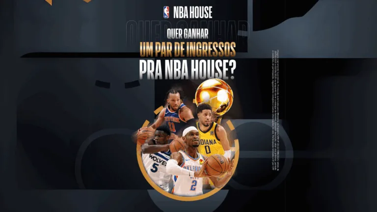 Folder de promoção da NBA House 2025