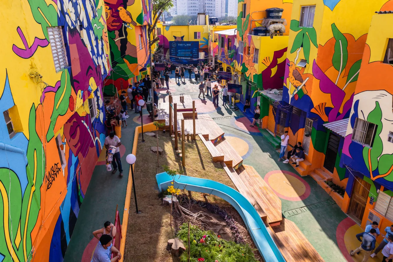 Imagens dos resultados do projeto Favela 3D. no sudeste de São Paulo