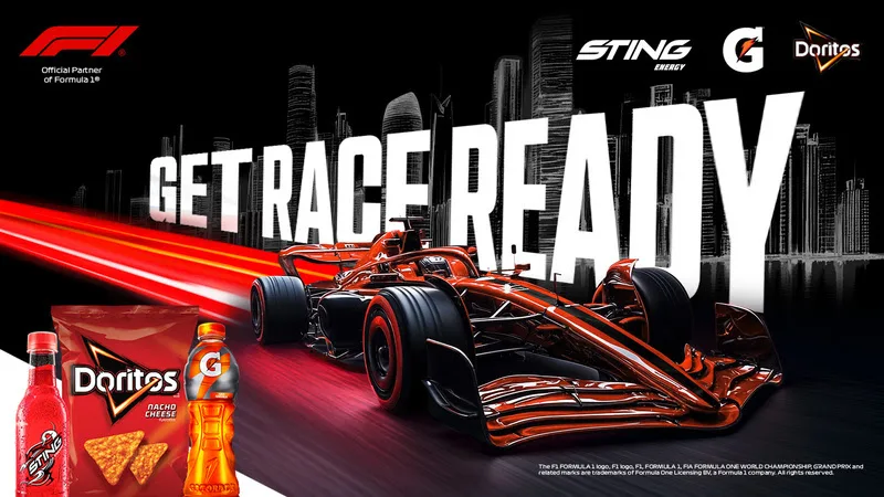 pepsico formula 1 doritos gatorade
