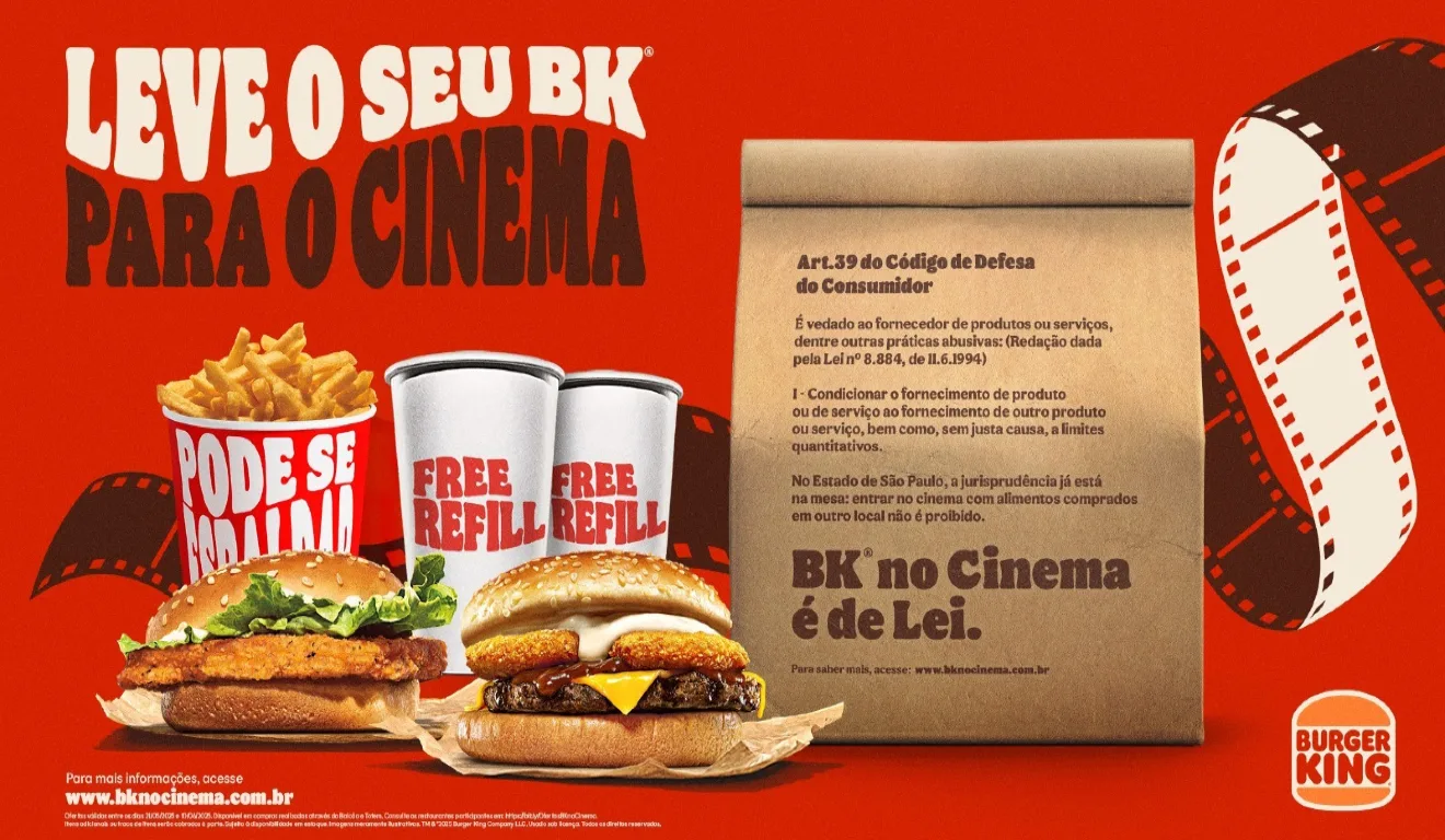 burger king comida cinema