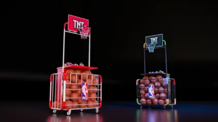 Ativação da TNT como patrocinadora oficial da NBA na NBA House