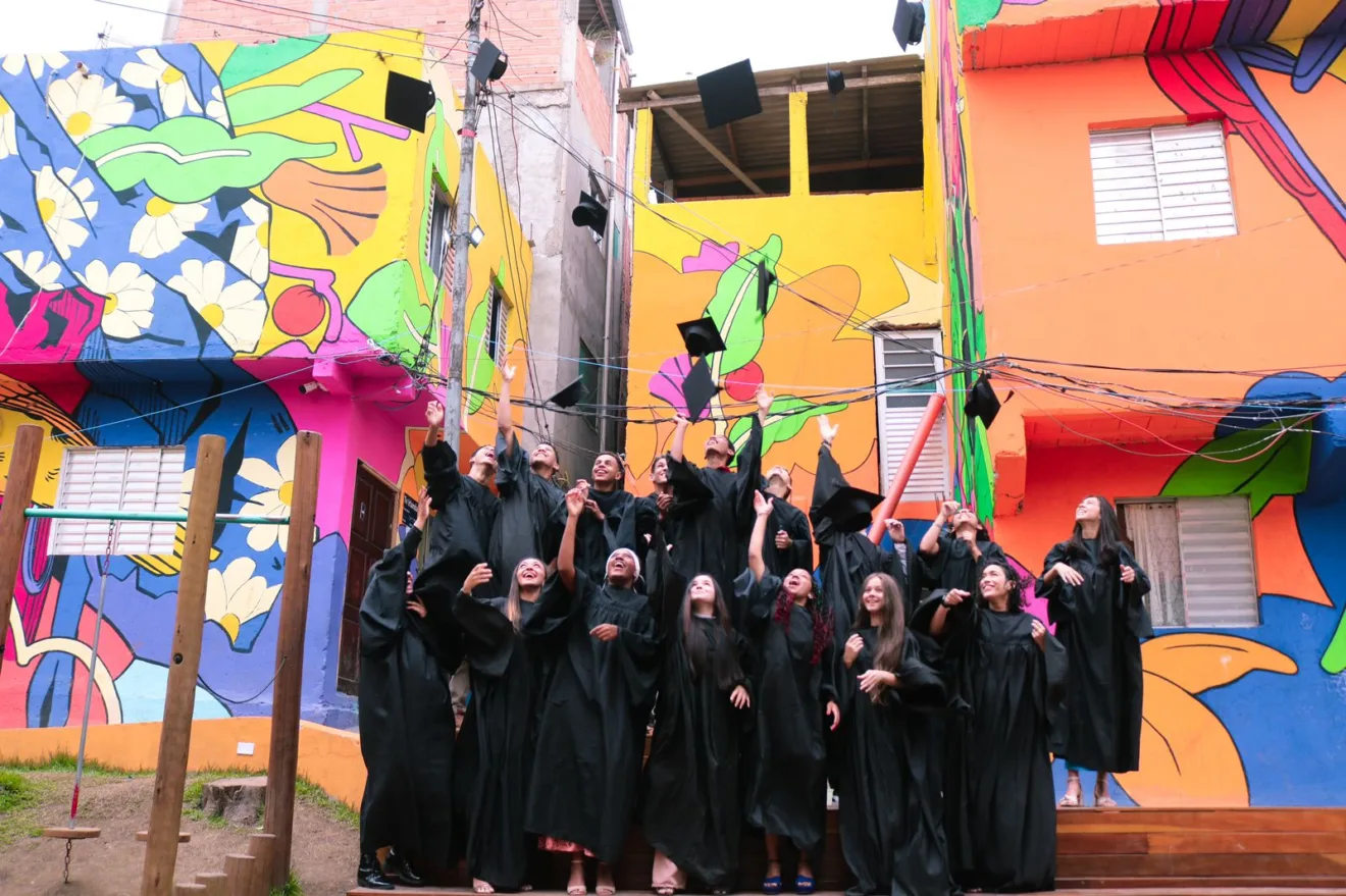 Imagens dos resultados do projeto Favela 3D. no sudeste de São Paulo