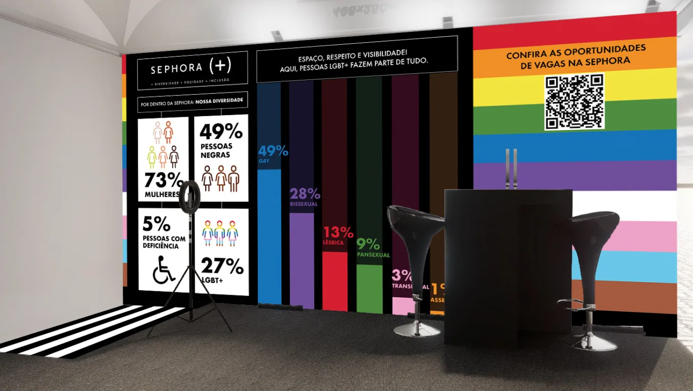 Ativação da Sephora na Parada do Orgulho LGBT+