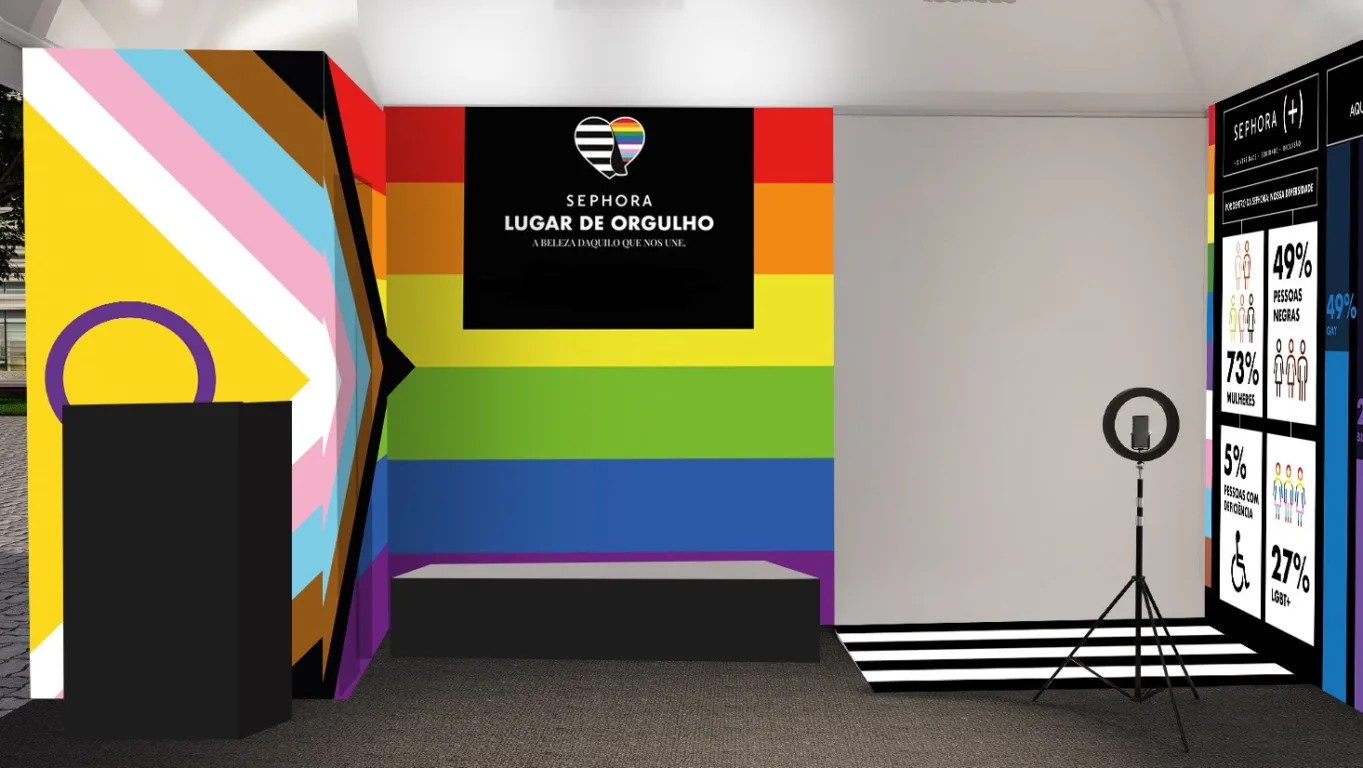 Ativação Espaço do Orgulho da Sephora