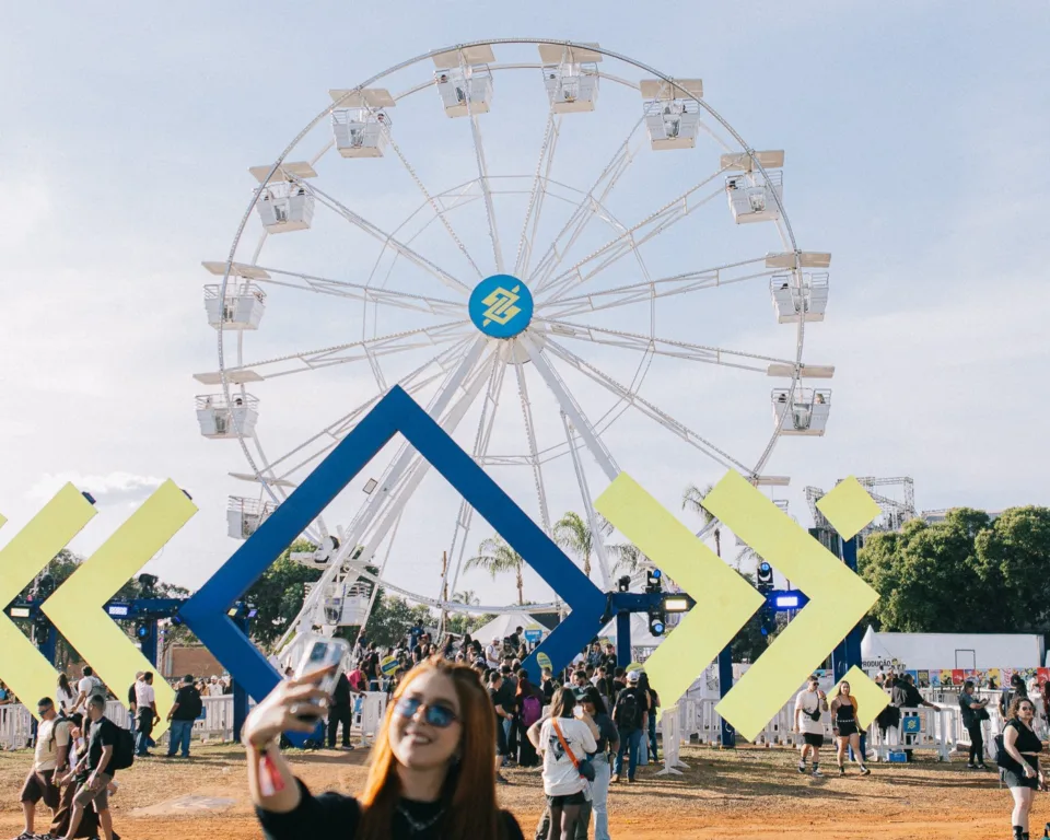 Roda-gigante do Banco do Brasil no João Rock