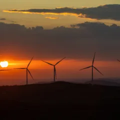 Imagem mostra usina eólica da Casa dos Ventos