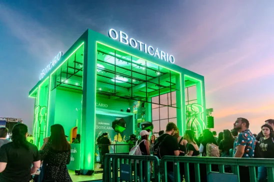 Estande de O Boticário no João Rock 2025