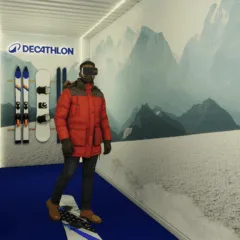 Imagem da ativação Mountain Experience da Decathlon