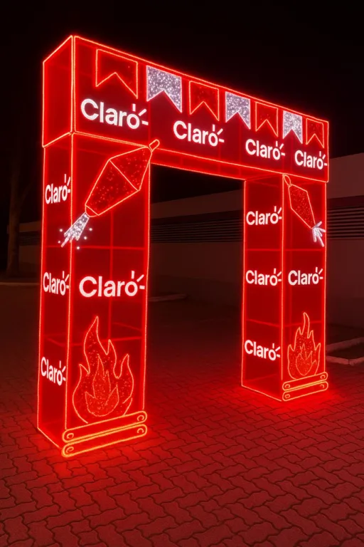 Pórtico da Claro no São João de Patos