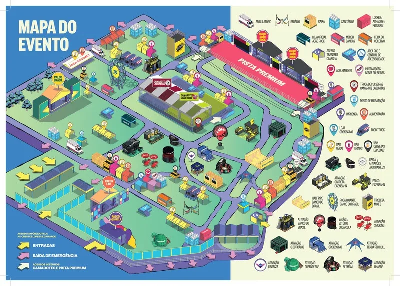 joão rock 2025 mapa
