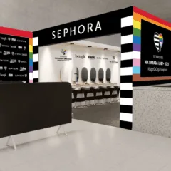 Instalação da Sephora na Parada LGBT+ de São Paulo