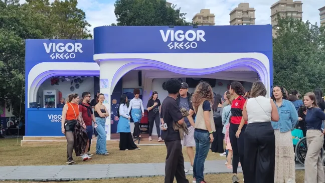 Estande da Vigor Taste Festival