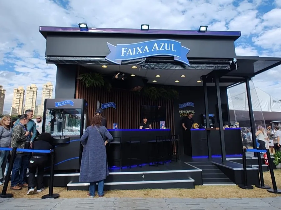 Ativação da Faixa Azul no Taste Festival