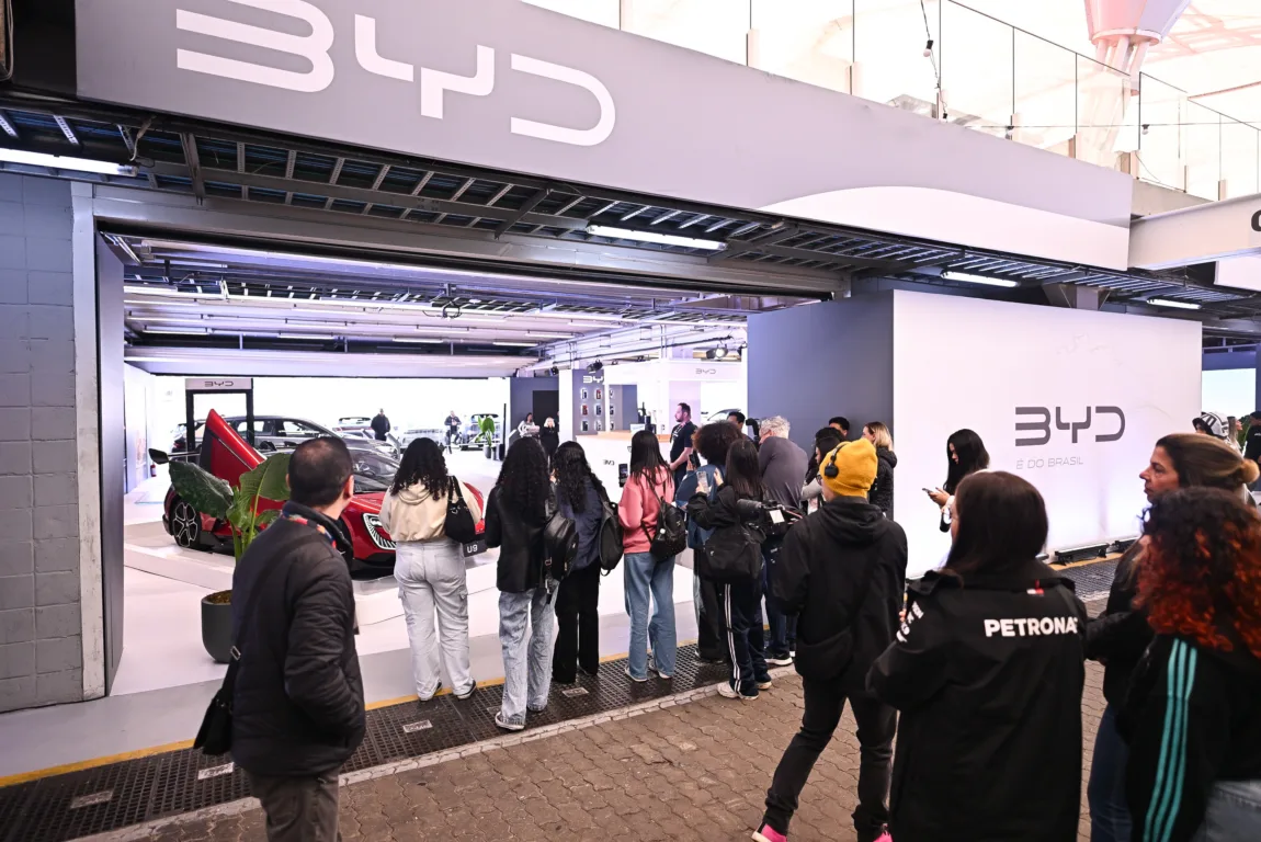 Ativação de BYD no Festival Interlagos