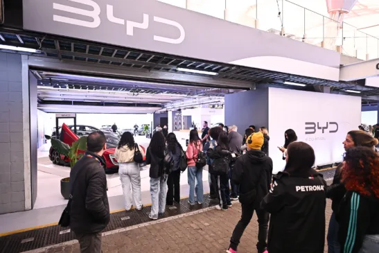 Ativação de BYD no Festival Interlagos