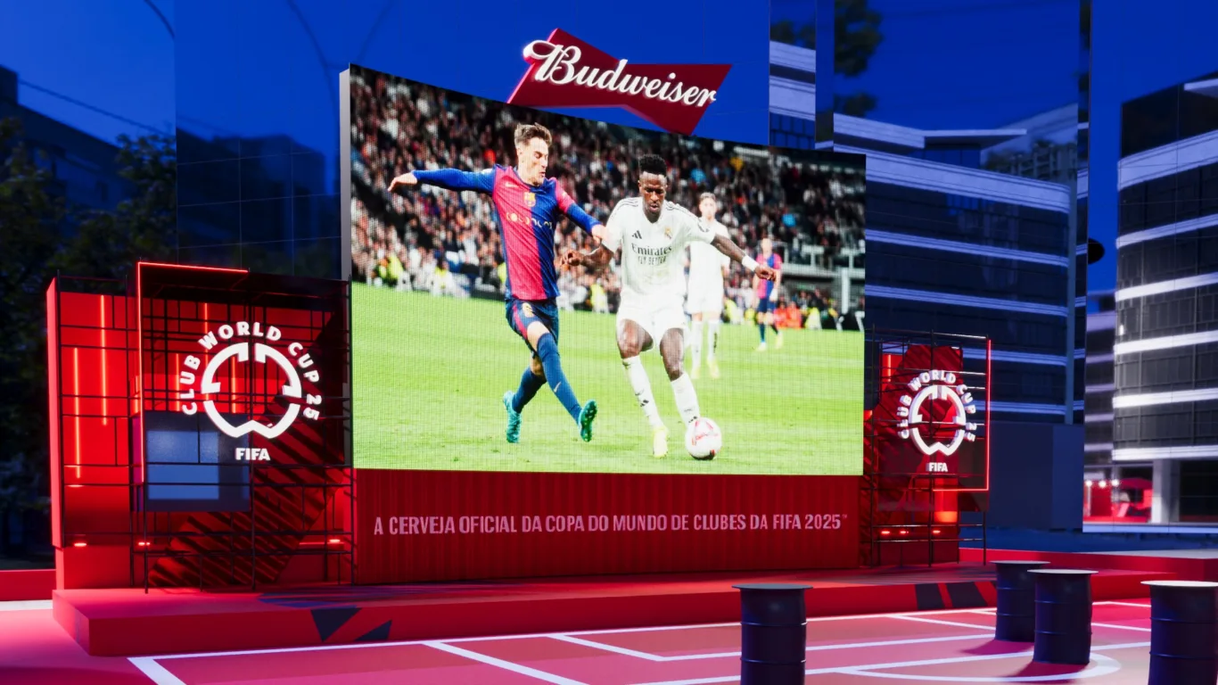 Ativação Bud Office, da Budweiser, em São Paulo