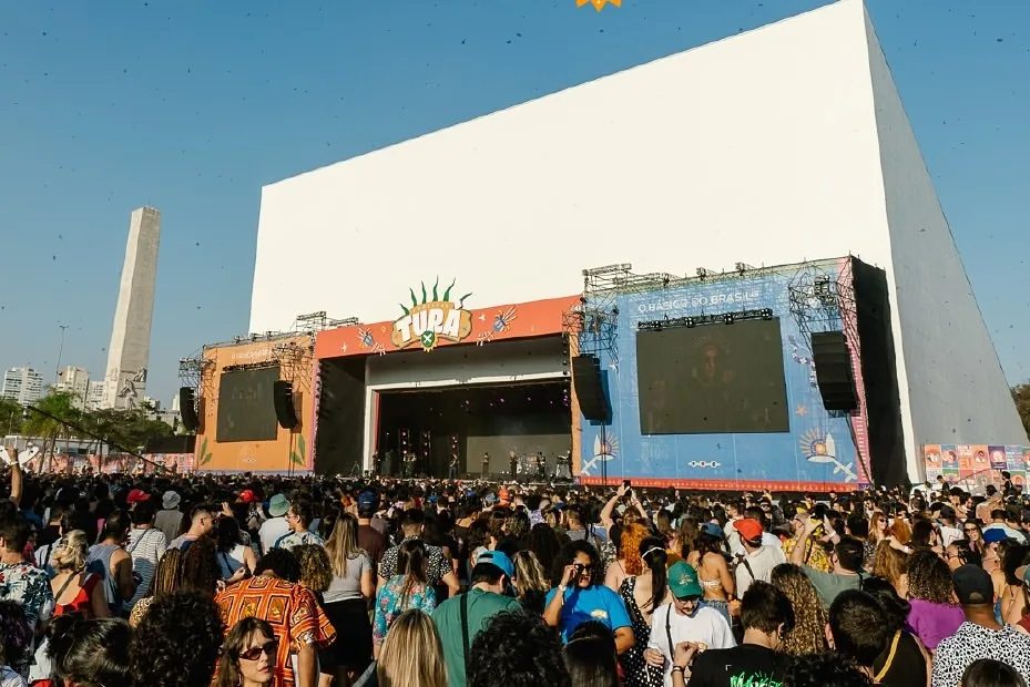 Palco Principal do festival Turá realizado pela T4F