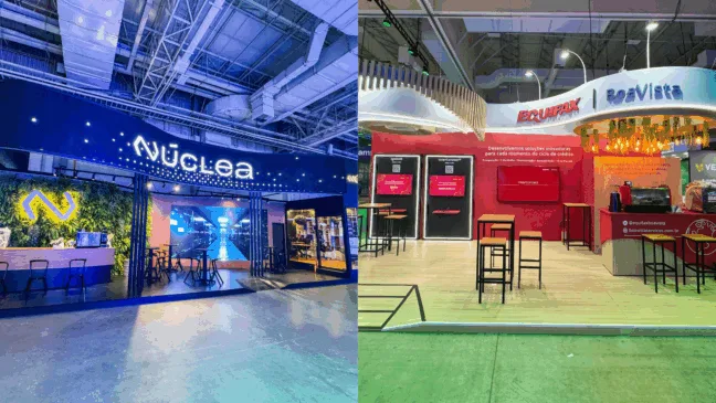 Estande da Núclea e Equifax|Boa Vista na Febraban Tech 2025