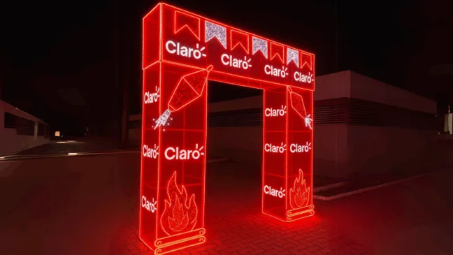 Pórtico da Claro no São João de Patos