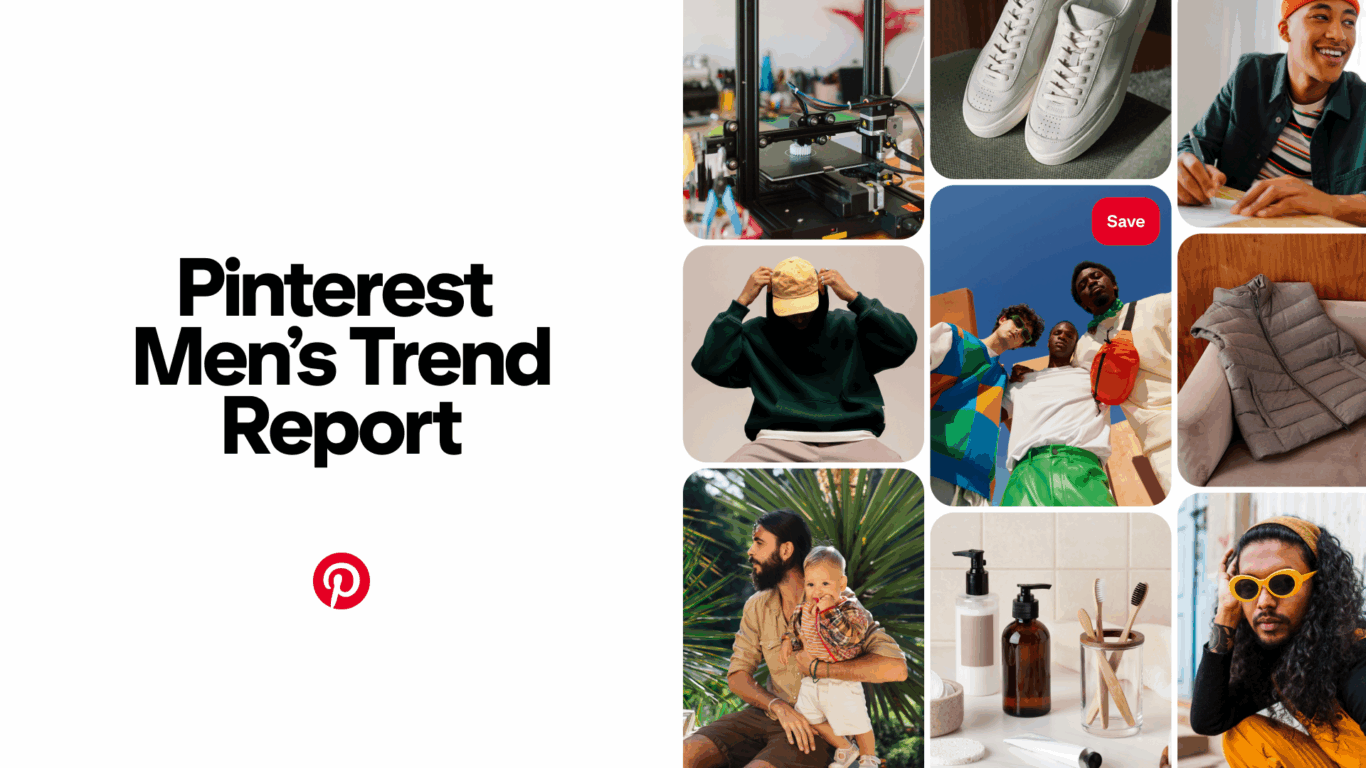 Relatório de Tendências Masculinas do Pinterest