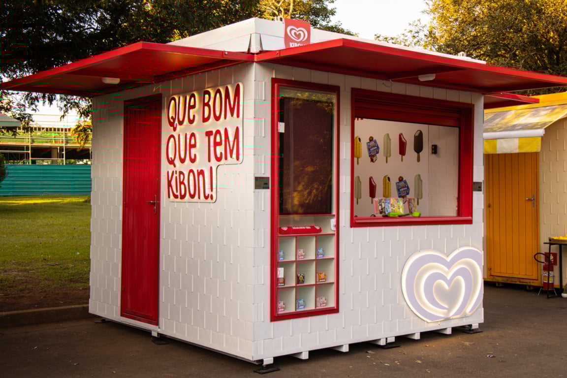 Quiosque da Kibon sustentável da Kibon no Parque Ibirapuera
