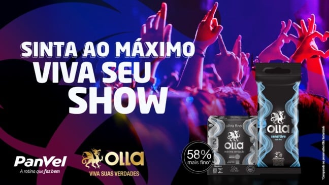 Viva ao máximo o seu show, parceria da Olla e da Panvel