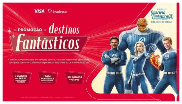 Bradesco Visa Quarteto Fantástico promoção