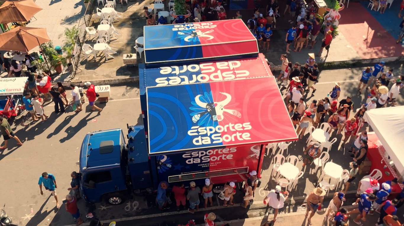 Esportes da Sorte com truck da Brandtruck em Parintins