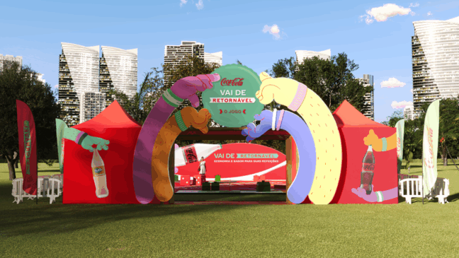 vai de retornável ativação coca-cola