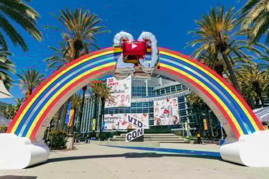Youtube comemora 20 anos com ativações no Vidcon