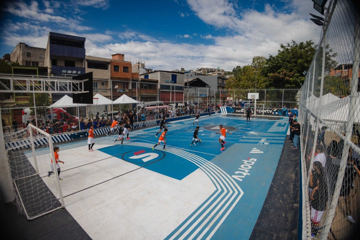 Evento de revitalização da Praça Marielle Franco, pela adidas