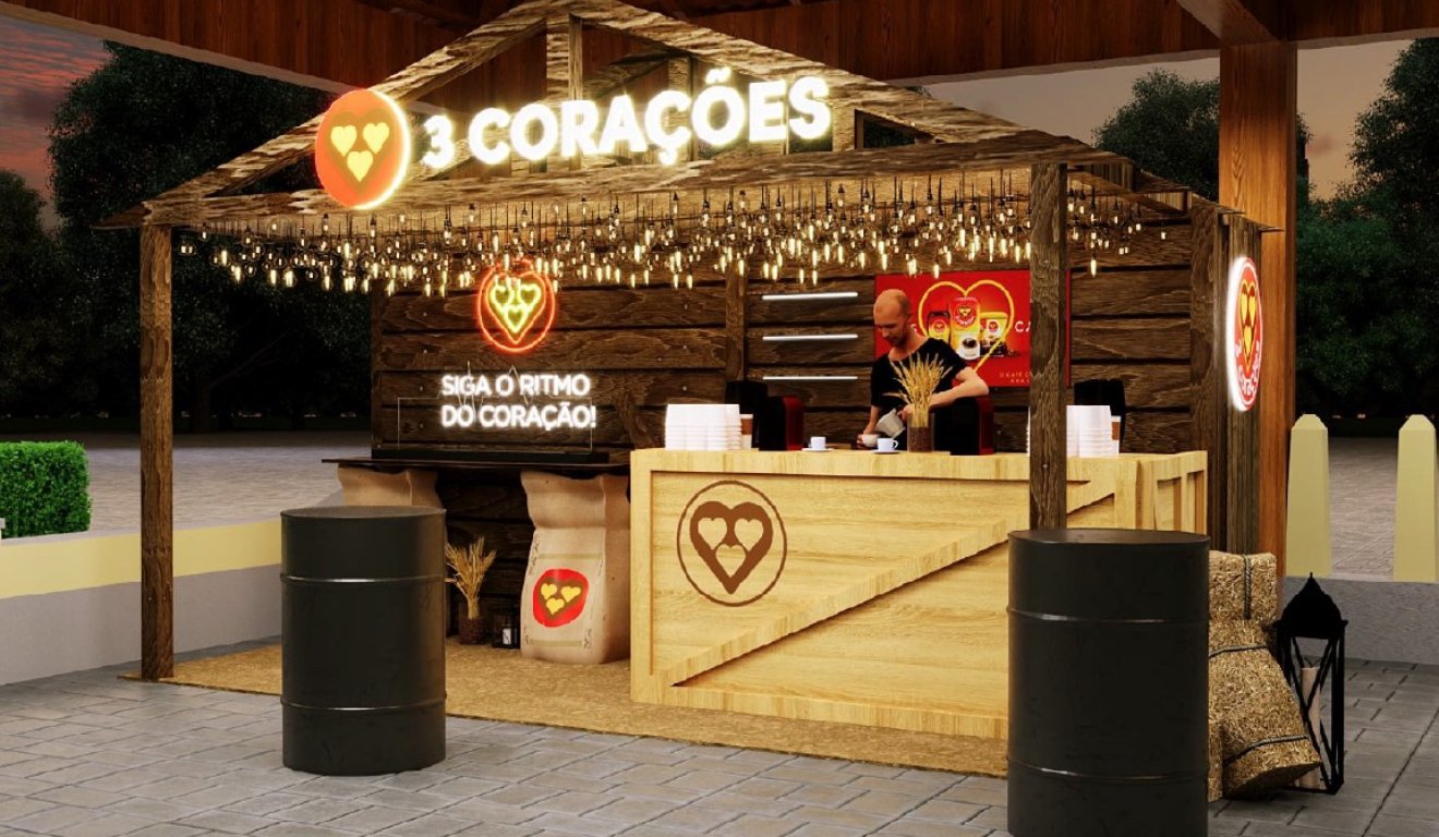 3 corações churrascada