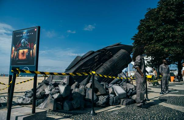 Alien Earth ativações em São Paulo e Copacabana 