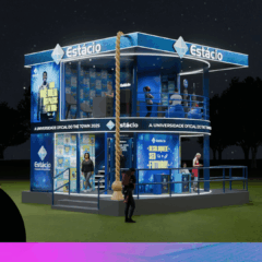 Ativação da Estácio no The Town 2025