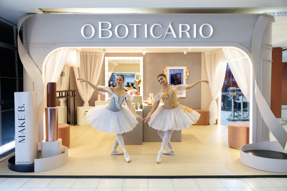 Estande de O Boticário no Festival de Dança de Joinville produzido pela Befour