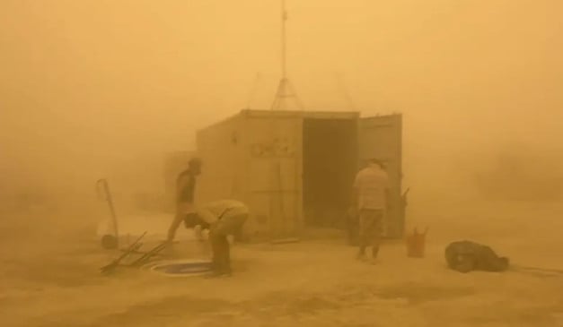 burning man tempestade