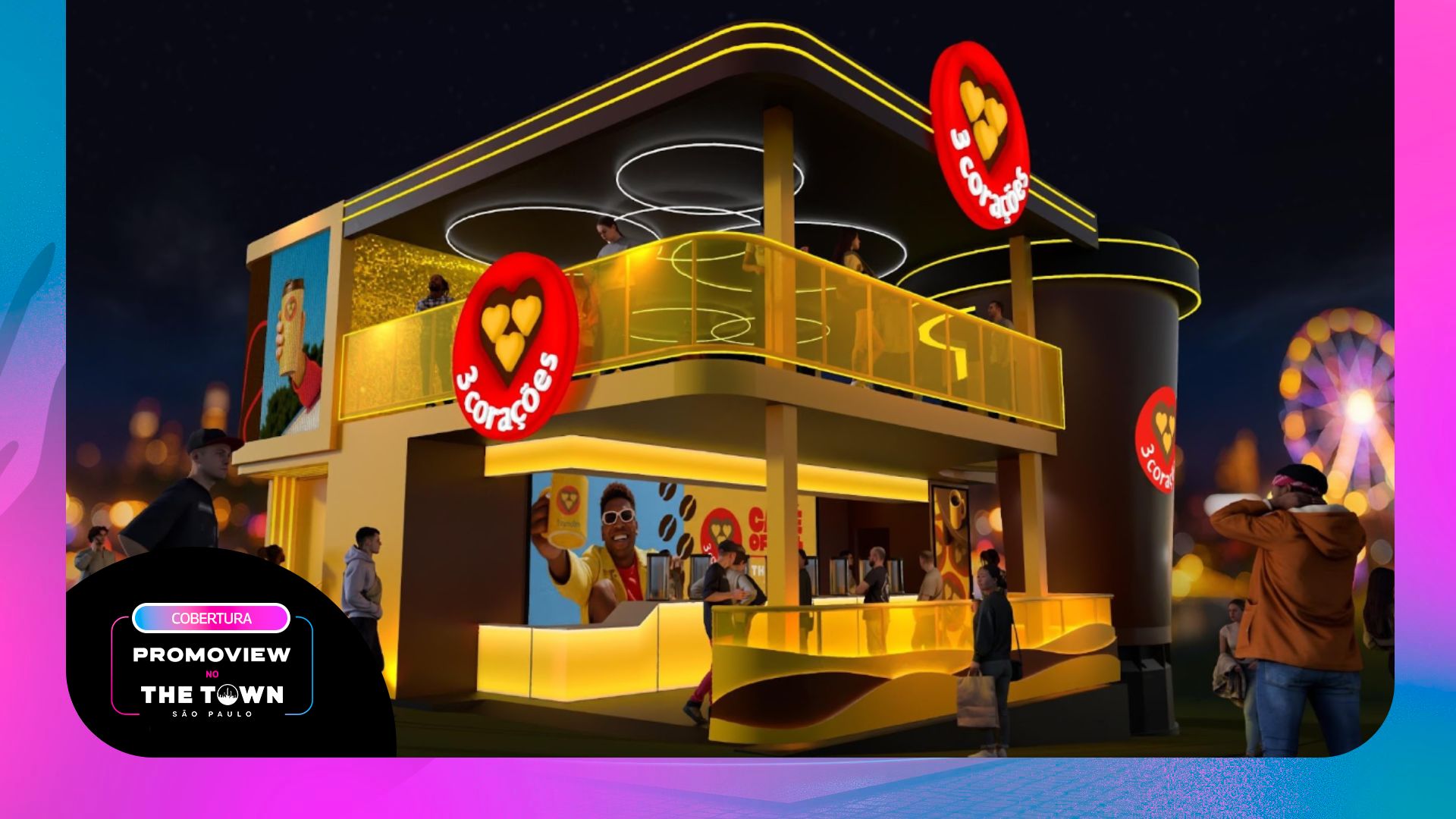 3 Corações volta ao The Town com refil de café infinito e conceito de “Coffee Party”
